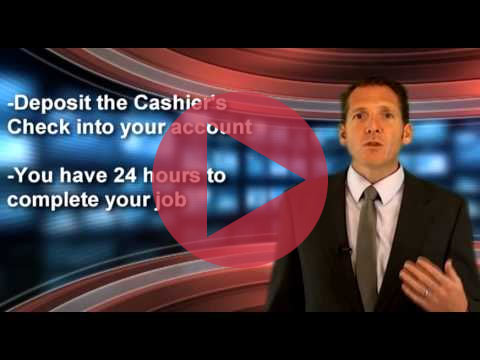 Video - Fake Cashiers Checks