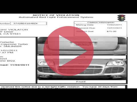Video - Fake Traffic Light Camera Tickets