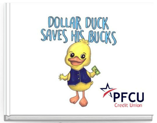 Read the book - Dollar Duck saves his bucks.