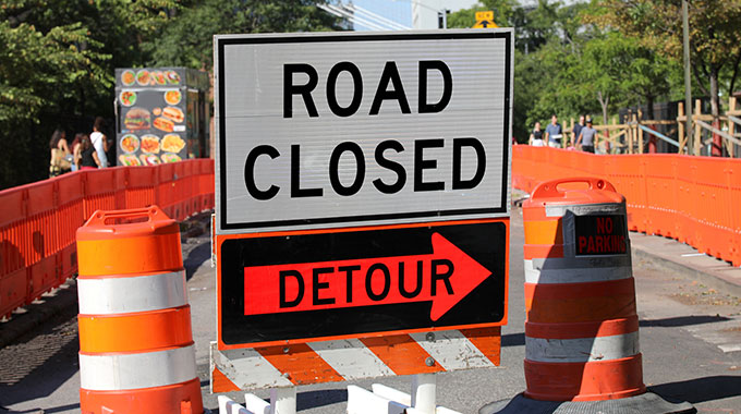 Road Closure Notice: Alternate Route to Our Caledonia Branch