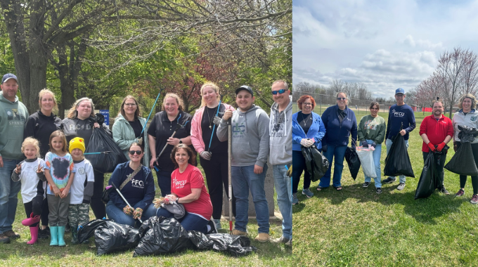 PFCU Staff Organizes Community Clean-Ups