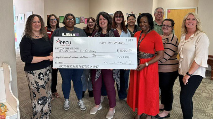 PFCU Employees Support Ennis Center for Children Through Quarterly Dress Down Initiative